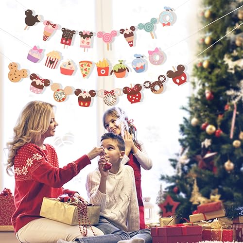 Cartoon Mouse Head Theme Banner - Mouse Garland, Cartoon Birthday Banner for birthday party decorations, room decorations, welcome baby party, classroom decorations - Image 5