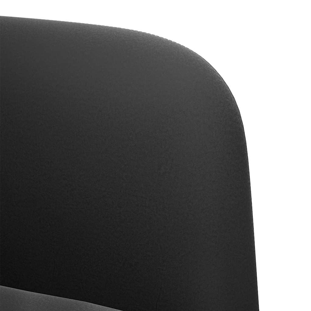 vidaXL Sofá Loveseat Terciopelo Negro 109 cm