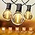 OHLUX 60FT Solar Globe String Lights Outdoor, Shatterproof Solar Patio Lights with Remote, 27 Dimmable G40 LED Filament Bulbs, 2200K Soft Warm White Edison Hanging Light for Outside Backyard Deck