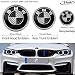 3pcs Black 82mm Hood Emblem/74mm Trunk Emblem/45mm Steering Wheel Center Emblem for BMW, Emblems Replacement for BMW X3 X5 X6 3 4 5 6 7 8 series 325i 328i E46 E30 E36 E34 E38 E39 E60 E65 E90