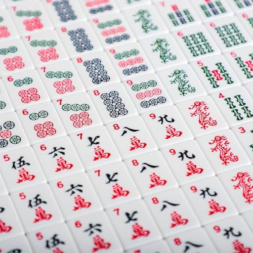 Juego American Mahjong con 166 Fichas y Bolsa Rosa miniatura 6