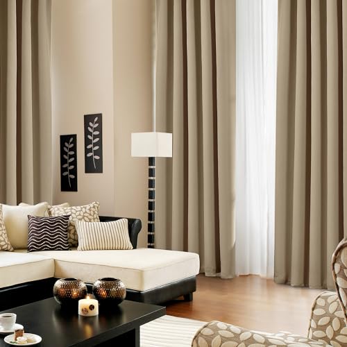 image for Deconovo Blackout Curtains – Room Darkening, Noise-Reducing, Thermal