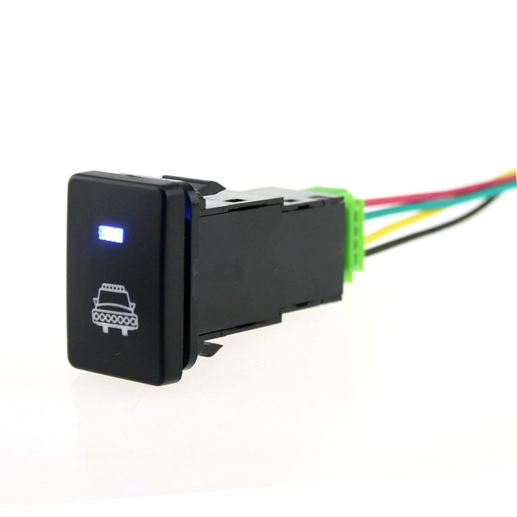 Interrupteur à Bouton Poussoir 12 V ON OFF Lumière LED Orange Avec Fil De Connecteur 3