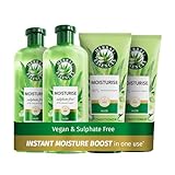 Herbal Essences Sulphate Free Shampoo and Conditioner Set For Dry Hair Including Curly and Wavy, Hydrate, Cleanse and Nourish, Sulfate Free & Vegan, VALUE PACK, 2x350ml Shampoo, 2x 250ml Conditioner