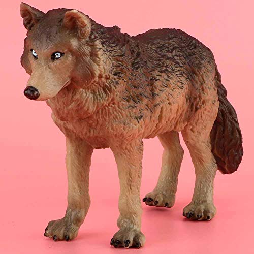 Wolf Figur Spielzeug Tiermodelle Figur Spielzeug Simulation Wild Bildung Dekoration Wolf Spielzeug umweltfreundlich Kunststoff Mini Dekoration Kinder Natur Wissenschaft Spielzeug(Cyan) – Bild 6