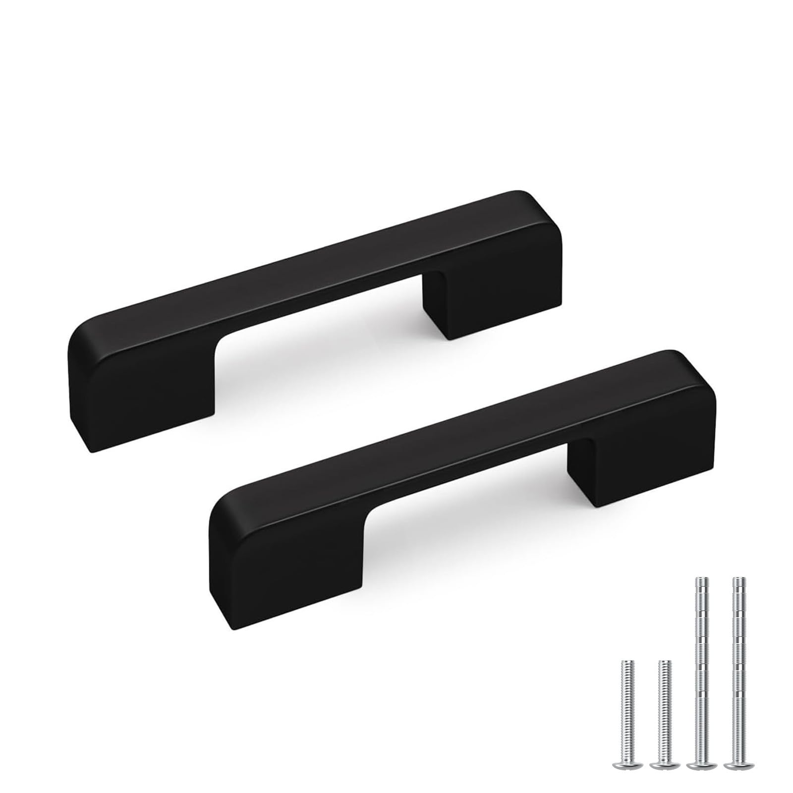 Photo 1 of Lepatape 10 Pack 3 Inch(76mm) Black Cabinet Pulls Solid Zinc Alloy Matte Black Cabinet Handles Dresser Drawer Pulls for Kitchen Cabinet Hardware Zinc Alloy Handles