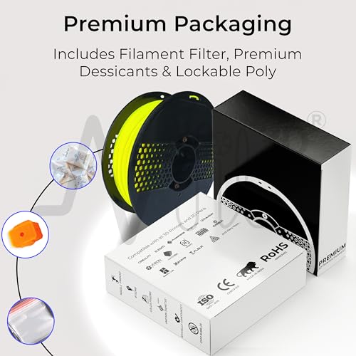Image of NFIL3D Premium HS PLA+ Fluoro Yellow - 3D Printing Filament | Compatible with All 3D Printers | 1.75mm | 1Kg Nett Weight