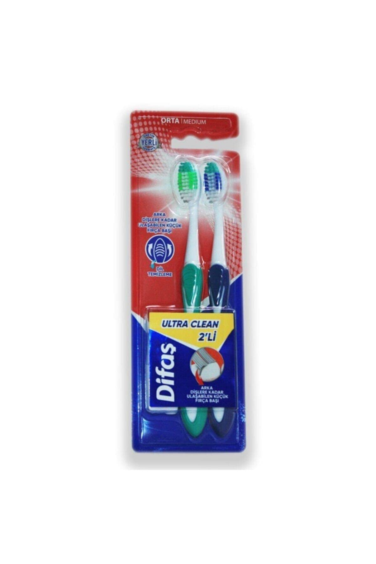 Difaş Ultra Clean İkili Diş Fırçası