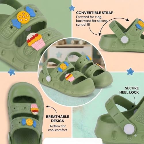 Image of SMARTOTS Kids Sandals for Boys & Girls, Lightweight Comfortable Casual Sandal Slippers for Daily Use, Home, Outdoor Play and Rainy Season