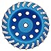 7" Concrete Turbo Diamond Grinding Cup Wheel for Angle Grinder 5/8" 11 Thread Mount