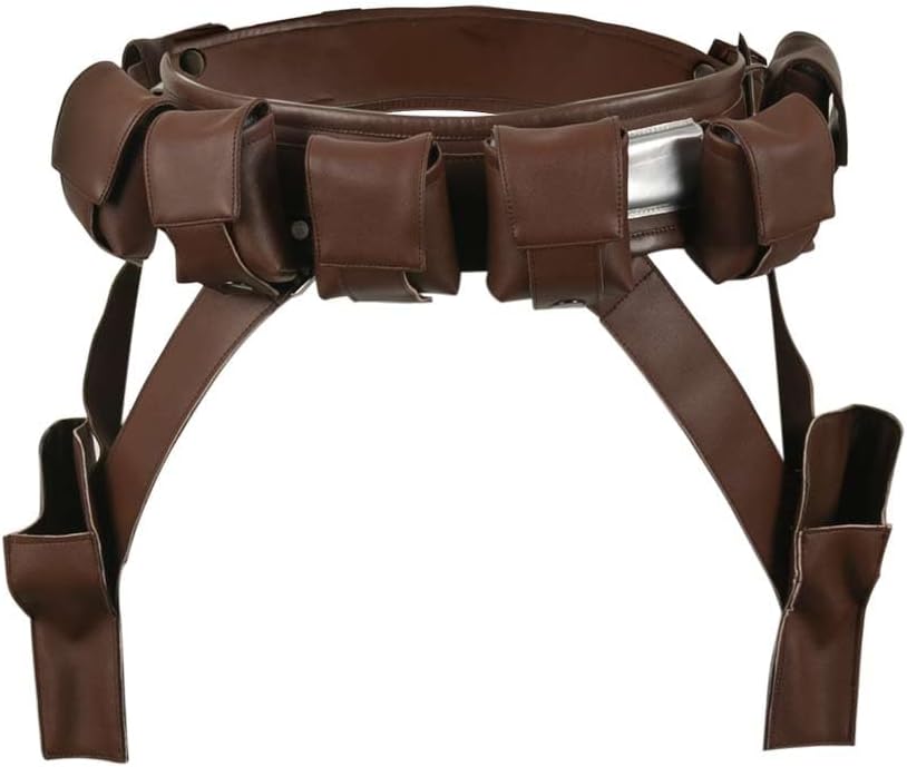 Katan Belt Bo Katan Kryze Costume Cosplay Warrior Belt Retro Medieval Knight Leather Belt with Pirate Halloween