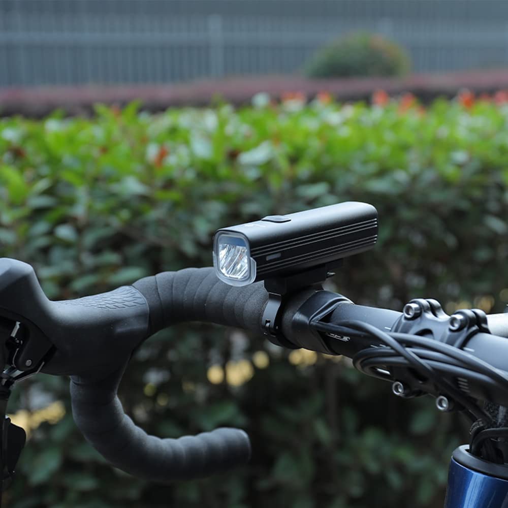 Luce per Bicicletta 1000 Lumen, Faro per Bici, Power Bank, Torcia, Manubrio, Ricarica USB, MTB, Strada, Luce ad Alta intensità
