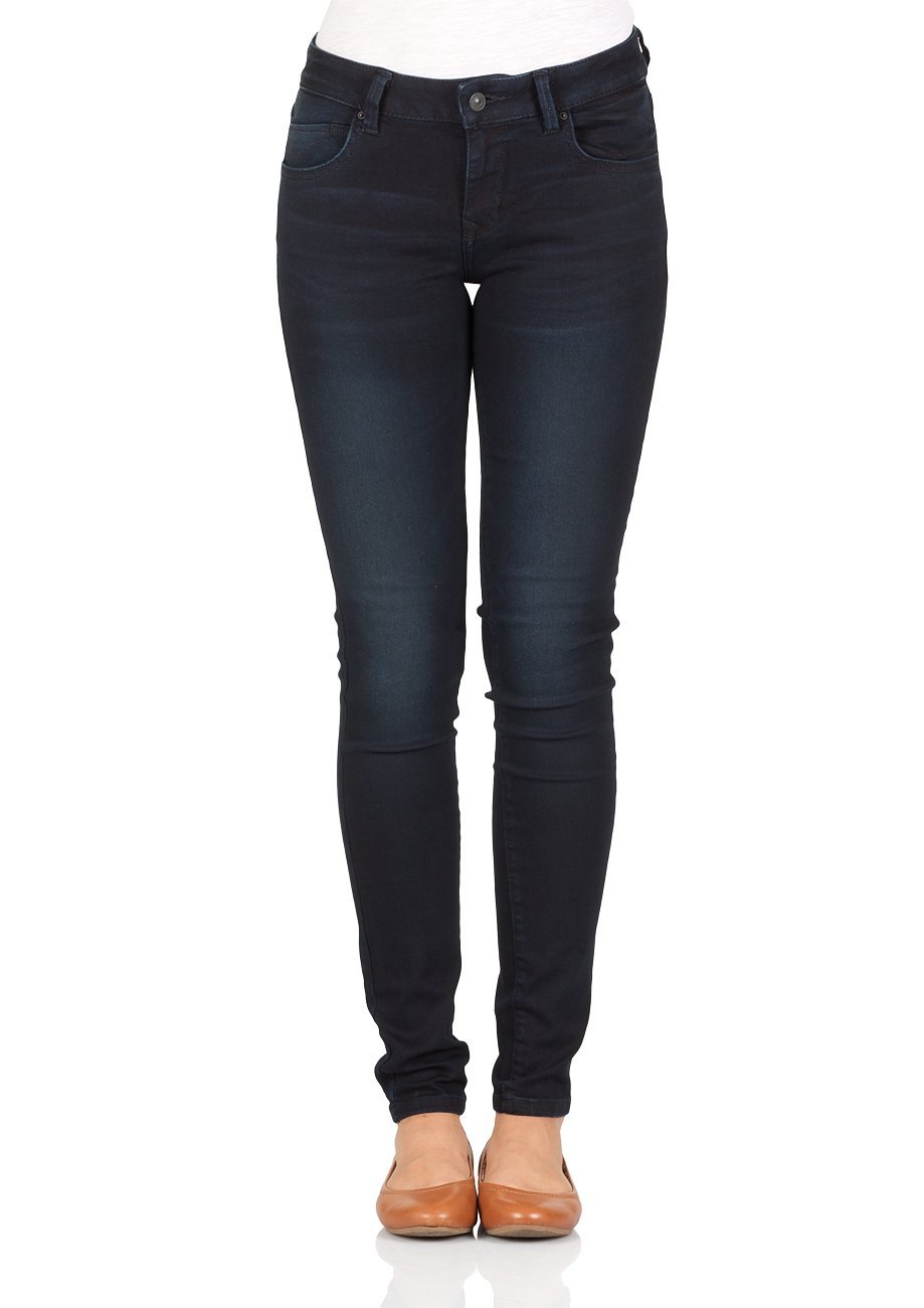 LTB Damen Jeans Nicole Skinny Fit - Grau - Taissa Wash Baumwolle Stretch