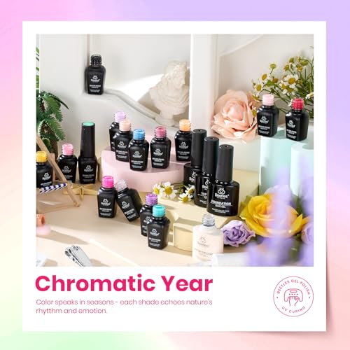 Image of Beetles 36 Colors Gel Nail Polish Set, Pastel Jelly Pink Purple White Green Gel Polish Kit with Glitter Base & Top Coat Nail Tools Soak Off UV Nail Art Salon DIY at Home Manicure Gift for Women