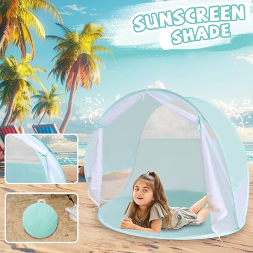 Action Air Portable Anti-UV Pop-Up Beach Tent- Ultimate Sun Shelter & Kids\' Play Tent (Green) - Thumbnail 3