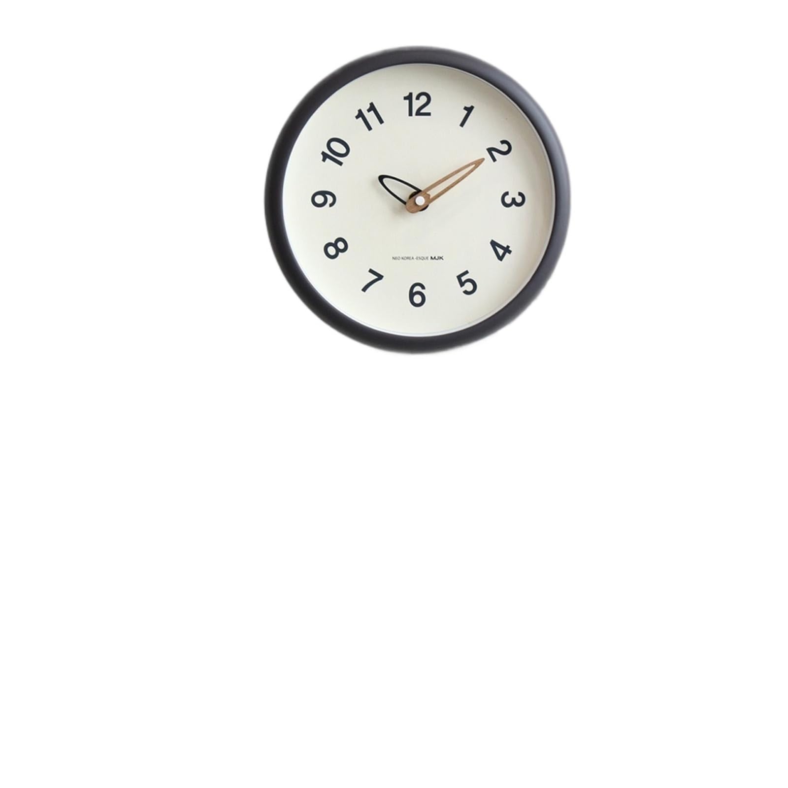 BDFJEDS Wall Clock 25cm Wall Clock Modern Silent Easy To Read Large Numerals For Office Study Room Farmhouse Kitchen Decoration(Grey)