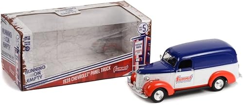 Miniatura 3 de ModelToyCars 1939 Chevy Panel Truck - Equipo de carreras Summit, rojo - Greenlight 85061 - Coche fundido a presión a escala 124
