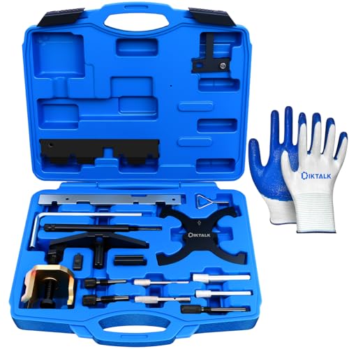 Camshaft Timing Tool Kit, Compatible with for Ford Fiesta/Fusion/Escape & Mazda Vehicles, Fits 1.6L EcoBoost, 1.5L/1.6L VVT, 2.0L Diesel & 2.5L Engines, with Cam Lockers & Flywheel Pins