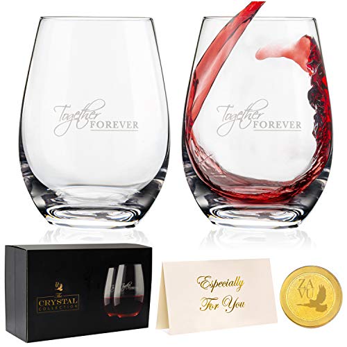 Crystal Stemless Wine Glasses