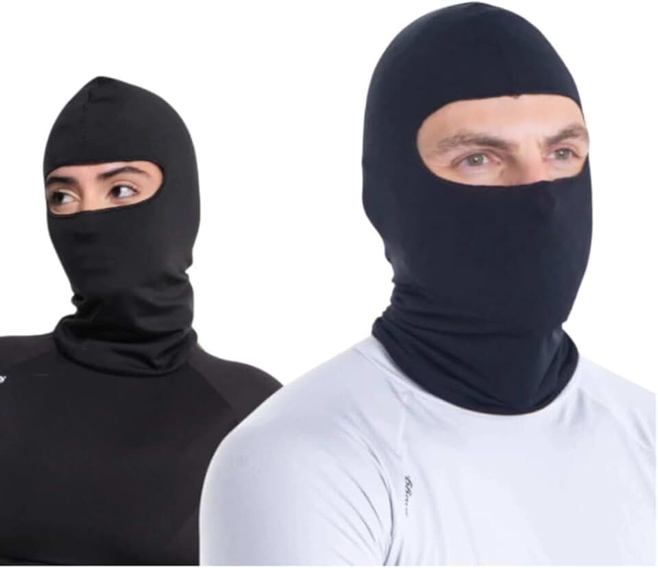 Balaclava Light Tecido Poliéster com Elastano Proteção UV 50+ Máscara Tática Antivento e Antisuor