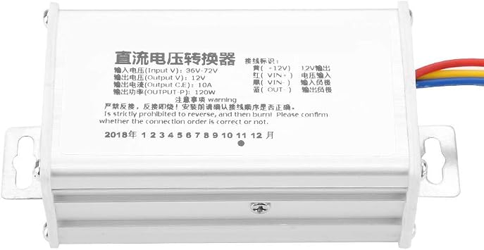 DC Converter 36V-72V to 12V 10A 120W Voltage Regulator DC-DC Power Supply Step-Down DC Power Converter