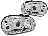 Details: Standlicht: CCFL Angel Eyes, Blinker: PY21W, Abblendlicht: H1 im Set erhältlich, Aufblendlicht: H1 im Set erhältlich, Nebelscheinwerfer: H3 im Set erhältlich, Leuchtweitenregulierung: Elektrisch (ohne Motor im Set) ANGEL EYES CCFL