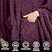 Dgsfmi Wearable Blanket Poncho Cape Wrap for Adult, Cozy Sherpa Fleece Pocketed Shawl TV Throw Blankets for Office and Lounge(Purple,58'' x 64'')