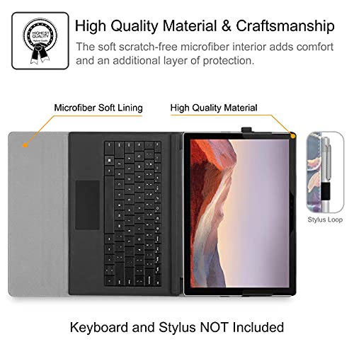 Image of Fintie Case for 12.3 Inch Microsoft Surface Pro 7 Plus, Surface Pro 7, Surface P
