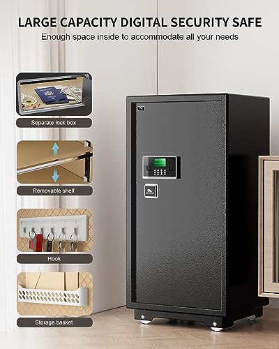Image of TIGERKING Large Safe for Home 11.5 Cu Ft, Family Security Safe