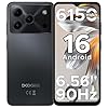 DOOGEE Note 56 Smartphone Android 16, 6150 mAh, 8.45 mm Ultrasottile, 6.56" HD + 90 Hz IPS, 24 GB + 64 GB/2 TB TF, 4G Telefono Cellular offerta Smartphone, Dual SIM/Octa Core/OTG/Face ID/GPS, Nero