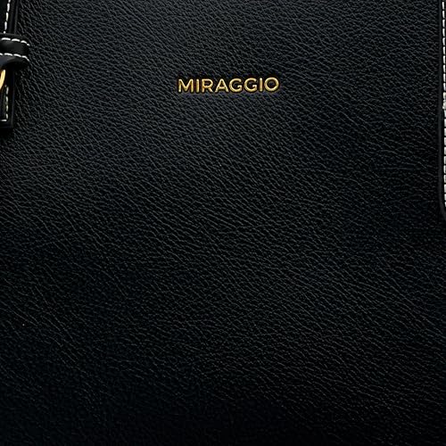 Image of Miraggio Riva 14 Inch Laptop Tote Bag For Women Office Use | Office Tote Bag With Padded Laptop Sleeve And Zipper Closure | Stylish Totes