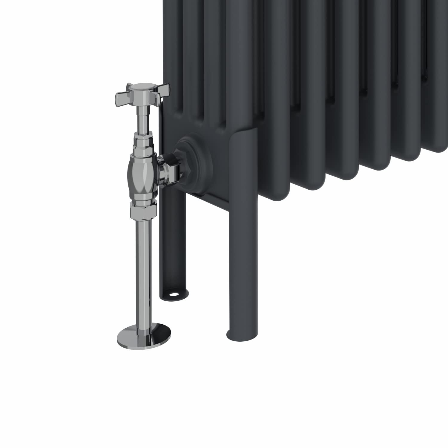 NRG radiador horizontal tradicional de la columna del estilo cuatro del arrabio de la antracita de 300x830m m