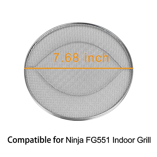 Splatter Shield For Ninja Fg551 Foodi,Accessories For Ninja Foodi Smart Xl 6-In-1 Indoor Grill,Stainless Steel Splatter Screen For Ninja Fg551 Foodi,Dishwasher Safe #TOP1