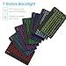 LAMA 7 Colors Backlit Bluetooth Keyboard and Mouse Combo for iPad Pro/Air/Mini, Ultra-Slim Rechargeable Wireless Keyboard and Mouse for iPhone 15/14/13 Pro/Samsung/Tablet/PC/Laptop/iOS/Windows/Android