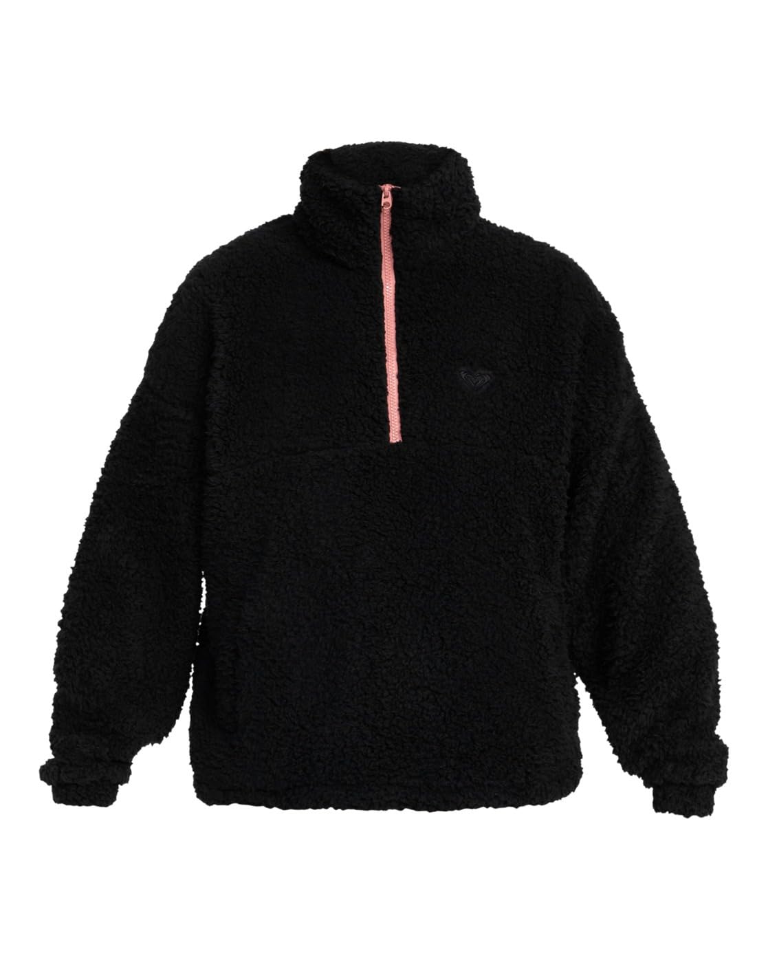 Roxy Women's Anthracite Waves Of Warmth - Half-Zip Fleece For - Half-Zip Fleece - S - Black