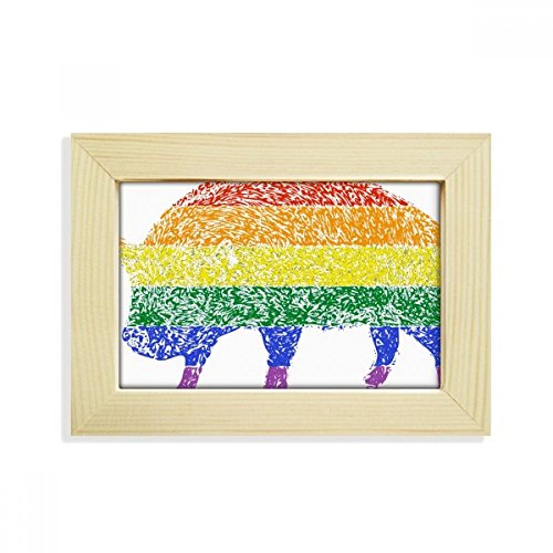 Marco de fotos LGBT para decorar el escritorio de casa con arte arcoíris 2
