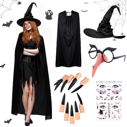 Hexenumhang Halloween - Vampir Umhang Für Karneval & Kostümpartys