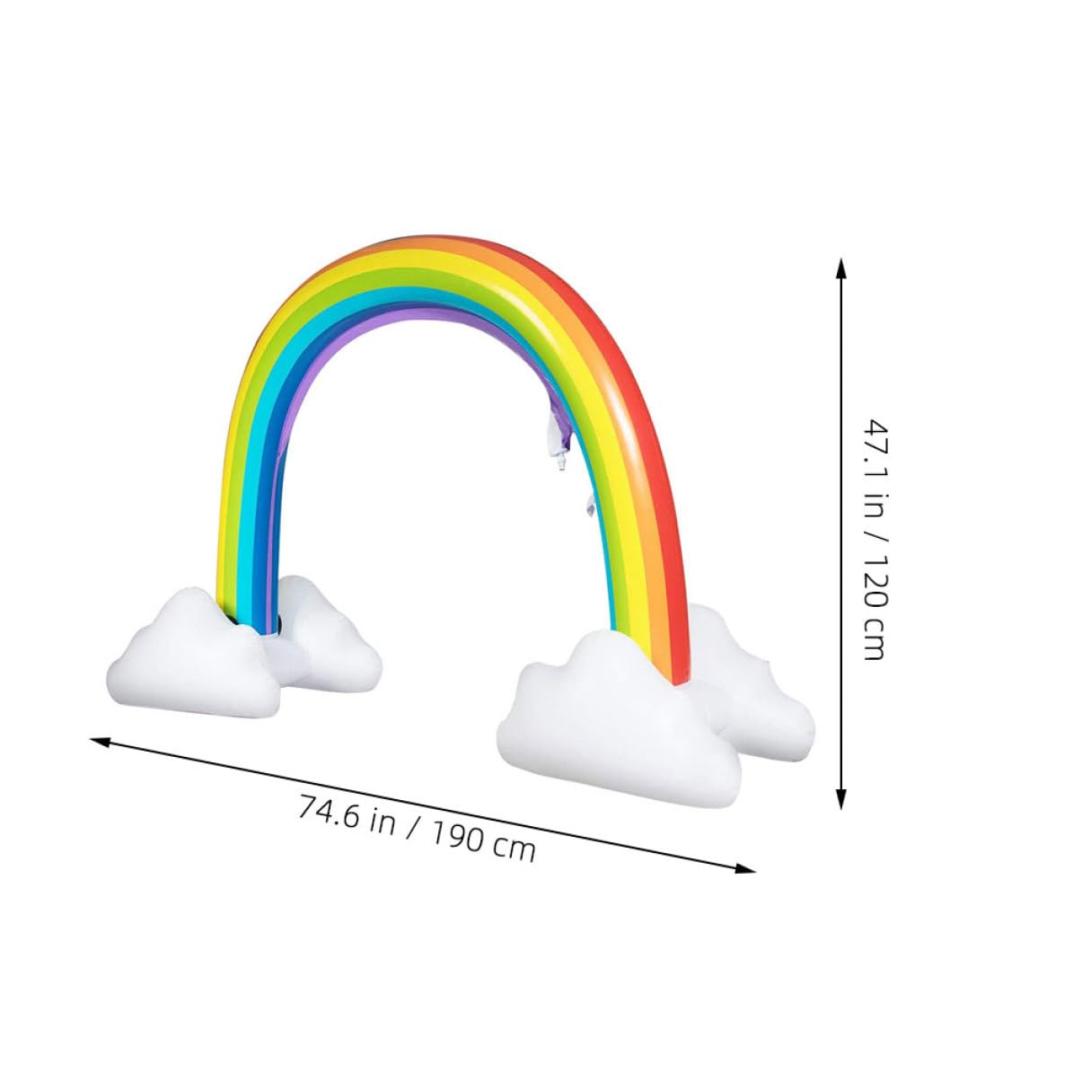 Jouet Arche Gonflable à Jet D’Eau, PVC, pour Garçon et Filles, Jardin