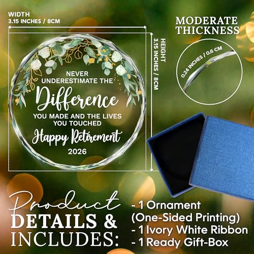 HEXMOZ Retired Gifts for Men, Women - Happy Retirement Gifts for Women 2026 - Image 3