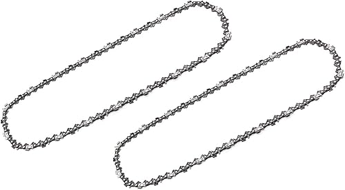 ZLIANGQ - Paquete de 2 cadenas de motosierra de 8 pulgadas para Oregon S33, Sun Joe SWJ800E SWJ806E, Greenworks 20302 20192, Portland 62896, Wen