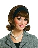 Horror-Shop Perruque Années 50 Brune avec Bandeau