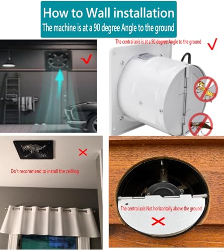 Nalle-8-inch-Exhaust-Fan-80W-500CFM-Through-wall-installation-Ventilation-Fan-110V-Exhaust-Smoke-Fan-Ventilation-for-KitchenBathroomlaundry-roomToiletsGarageShopping-Mall-Black