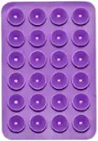 Suporte Adesivo Para Capinha Celular Com Ventosa Reforçado de Sucção Silicone Para iPhone E Android (Roxo)