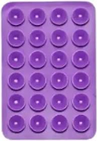 Suporte Adesivo Para Capinha Celular Com Ventosa Reforçado de Sucção Silicone Para iPhone E Android (Roxo)