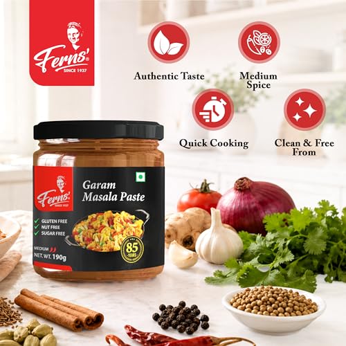 Image of FERNS' GRAM MASALA PASTE 190G| SUITABLE FOR VEG & NONVEG CURRIES|