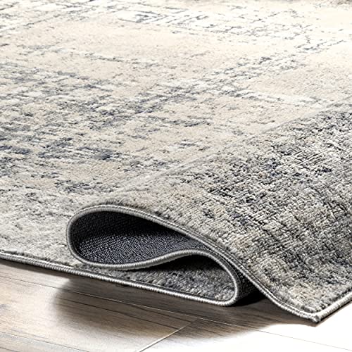 Tapete decorativo nuLOOM Aly Modern Abstract 9x12 Beige miniatura 6
