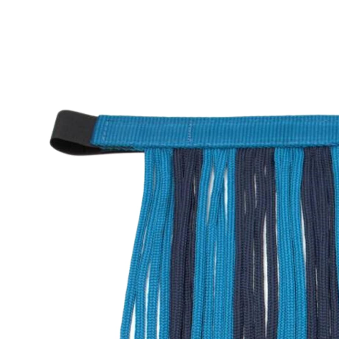 PFIFF 103103 Sunny - Juego de Cabestro (3 Piezas, Tejido y Flecos, Personalizable), Color Azul Claro