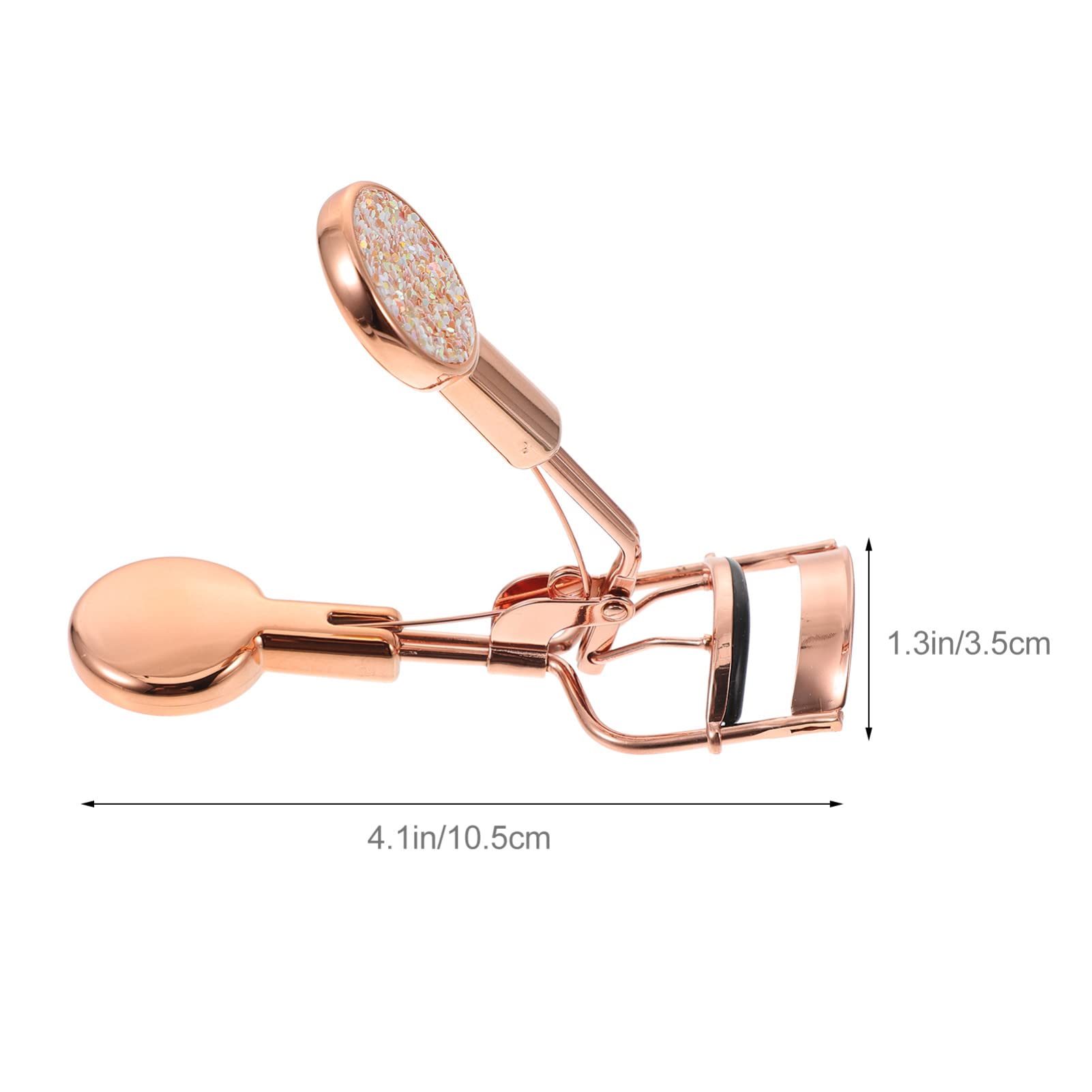 Ipetboom Long Lasting Eyelash Curler with Non Slip Grip Portable Makeup Tool for Beautiful Eye Lashes Glitter Design for Easy Use Anytime for Eyelash Adjustments