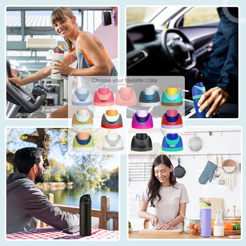 SysMual Replacement Cap for Owala Freesip, Replacement Accessories for Owala Free Sip, One Button Water Bottle Top Lid Compatible with Owala Cup 16oz 24oz 32oz 40oz, Leakproof, BPA-Free(Fruit Green) by SysMual - Image 6