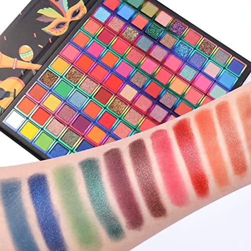 Bonnie Choice 99 Colors Eyeshadow Palette,Rainbow Eye Makeup Palette,Professional Matte Glitter Makeup Pallet,Highly Pigmented Shimmer Metallic Eyeshadow Pallet Colorful Powder Long Lasting Eye Shadow Makeup Cosmetics Gift For Women #TOP4